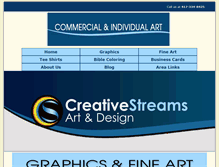 Tablet Screenshot of creativestreams.net